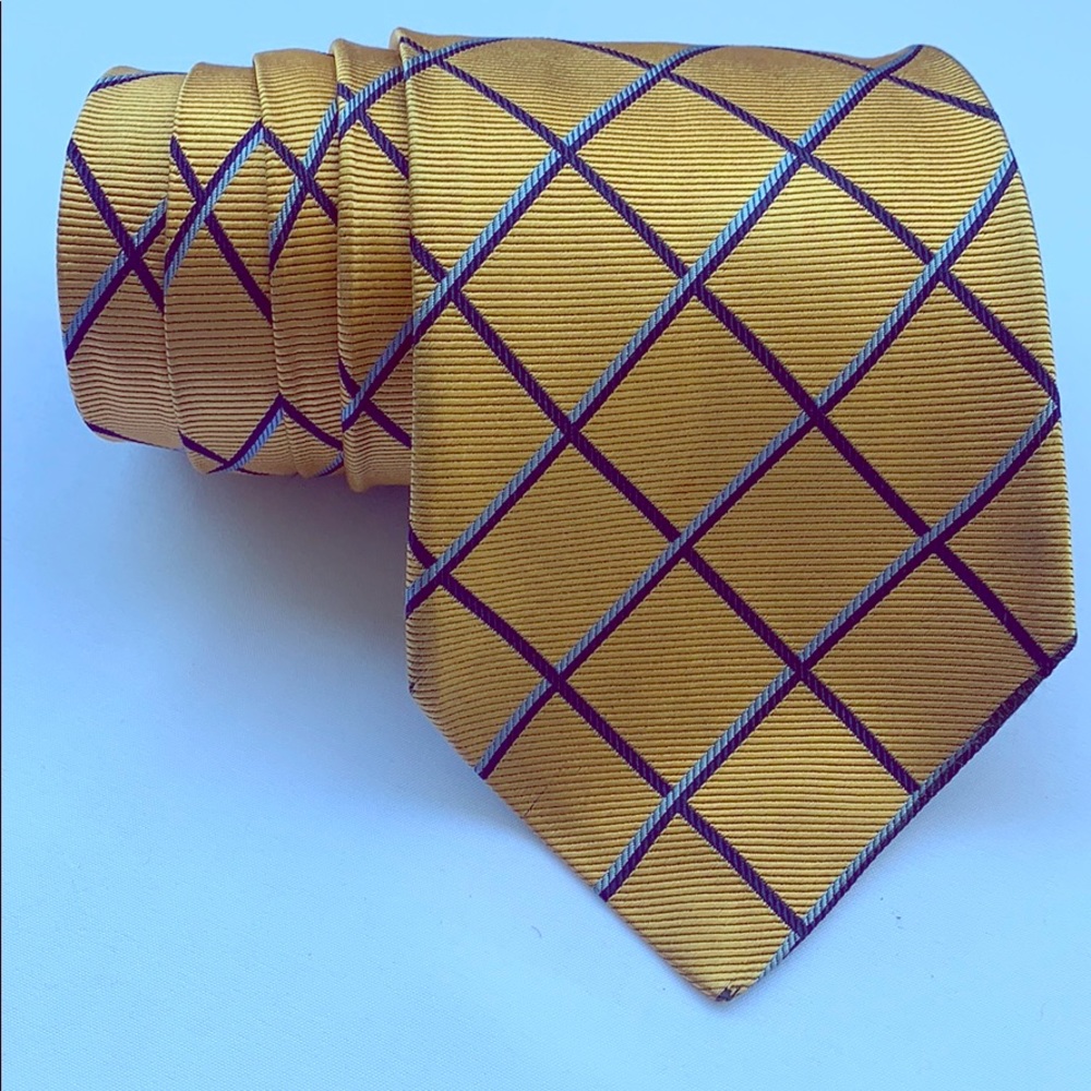 Façonnable orange 100% Silk Men’s tie